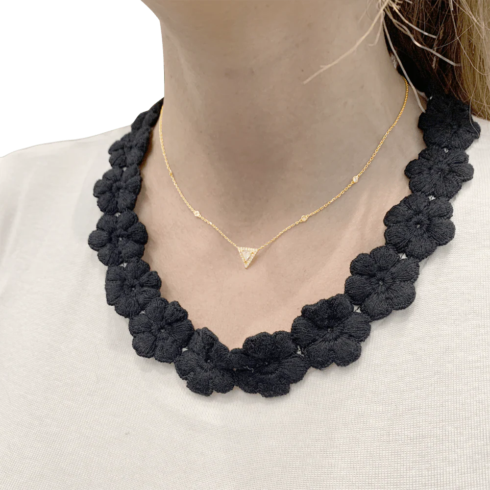 Collier Messika, "Théa", or rose et diamants. - Image 6