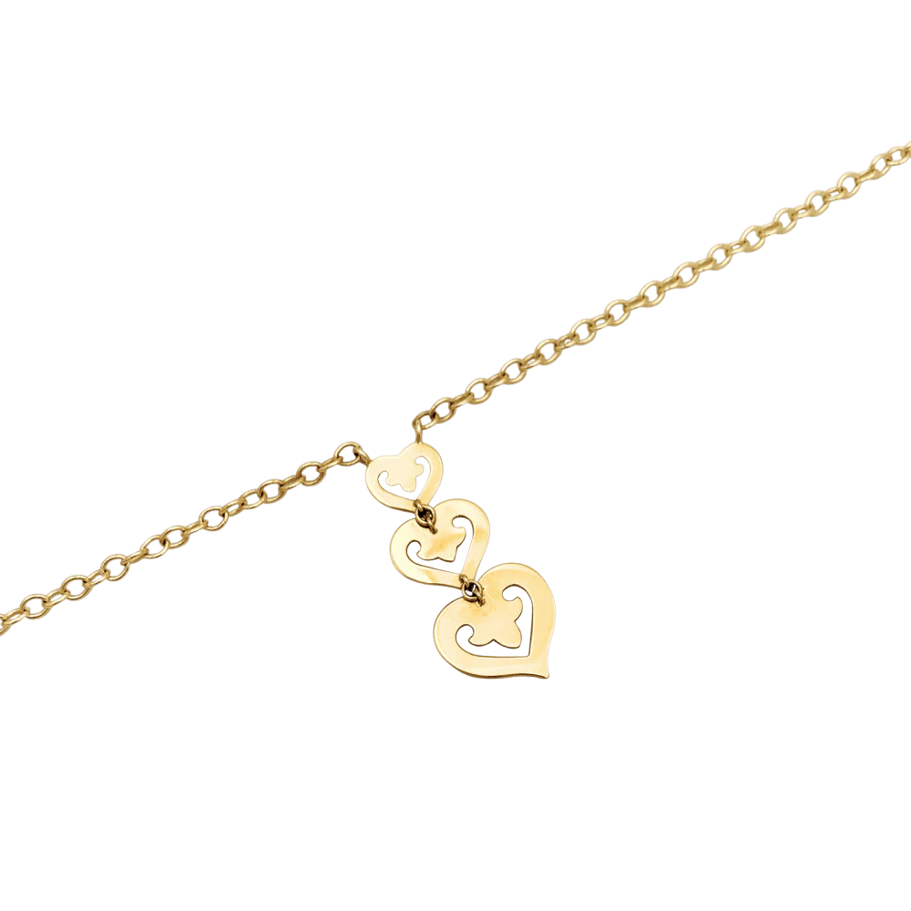 Collier O.J. Perrin, "Cœur Légende", or jaune. - Image 3