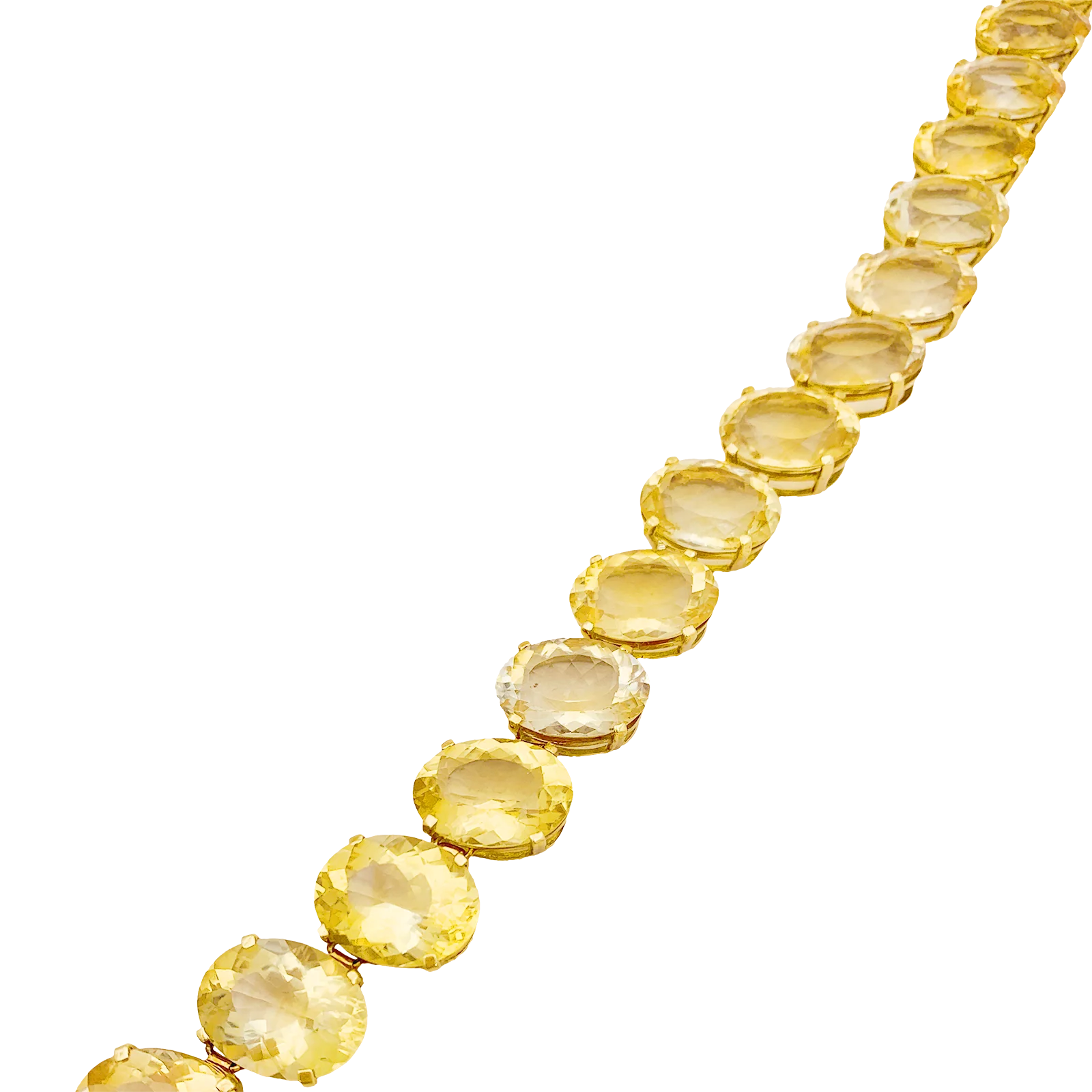 Collier or jaune et citrines. - Image 5