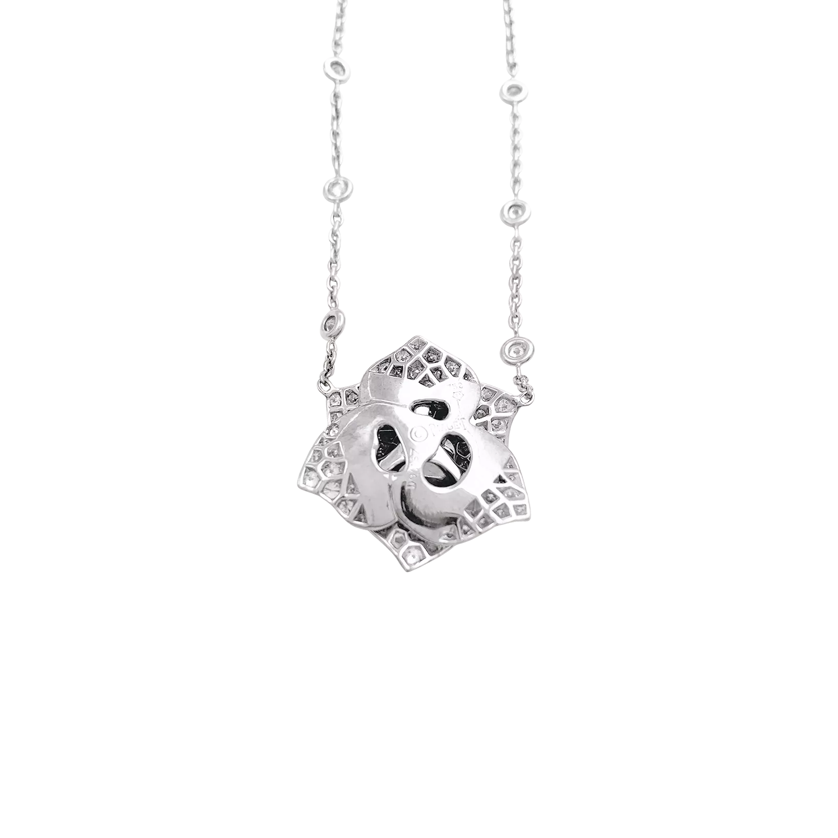 Collier Piaget "Rose" or blanc, diamants. - Image 4