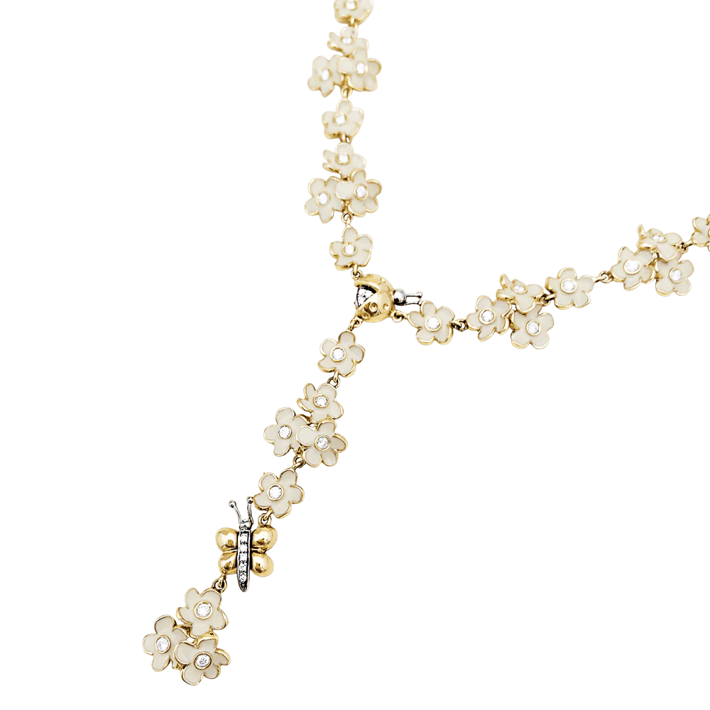Collier Roberto Coin, émail, diamants. - Image 3