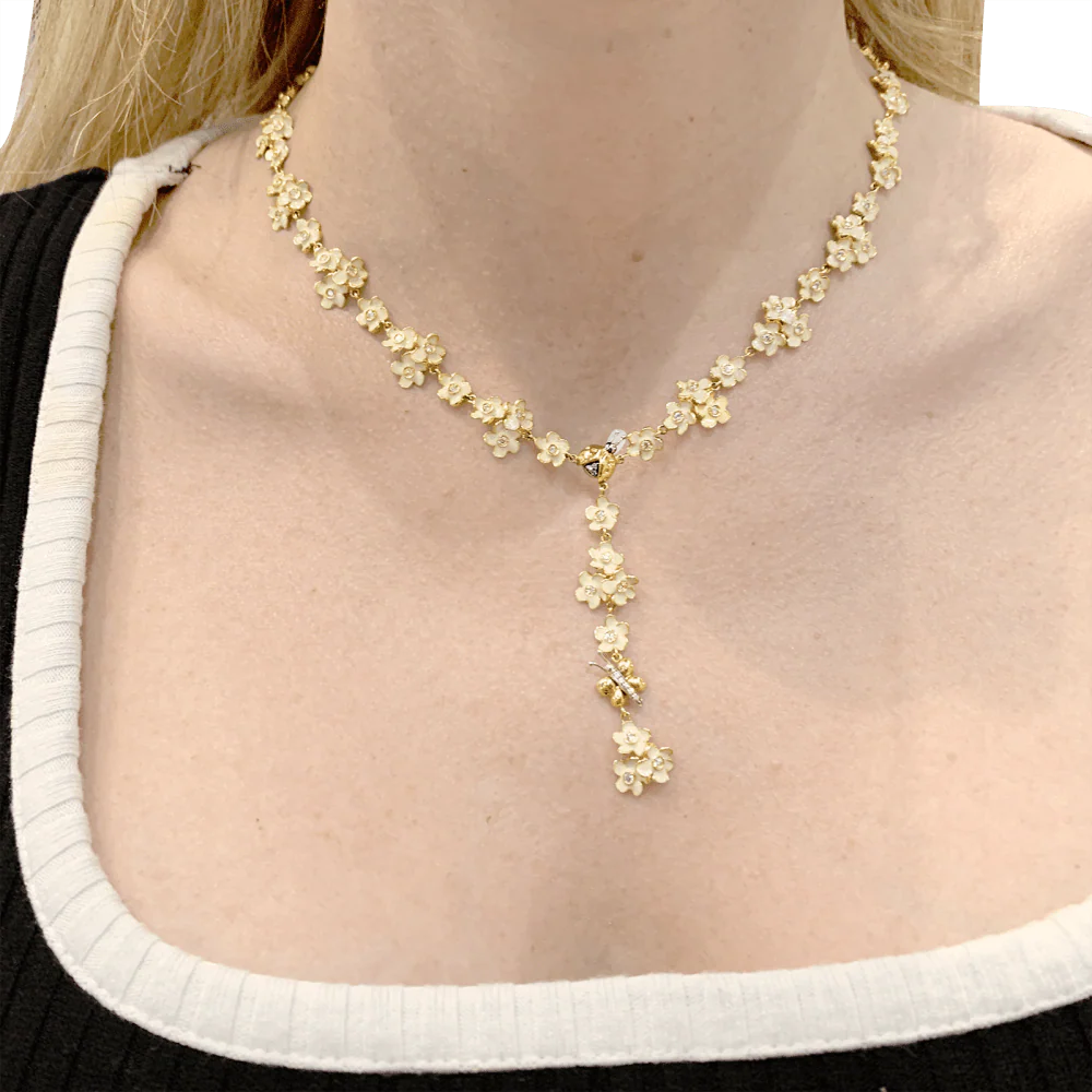 Collier Roberto Coin, émail, diamants. - Image 6