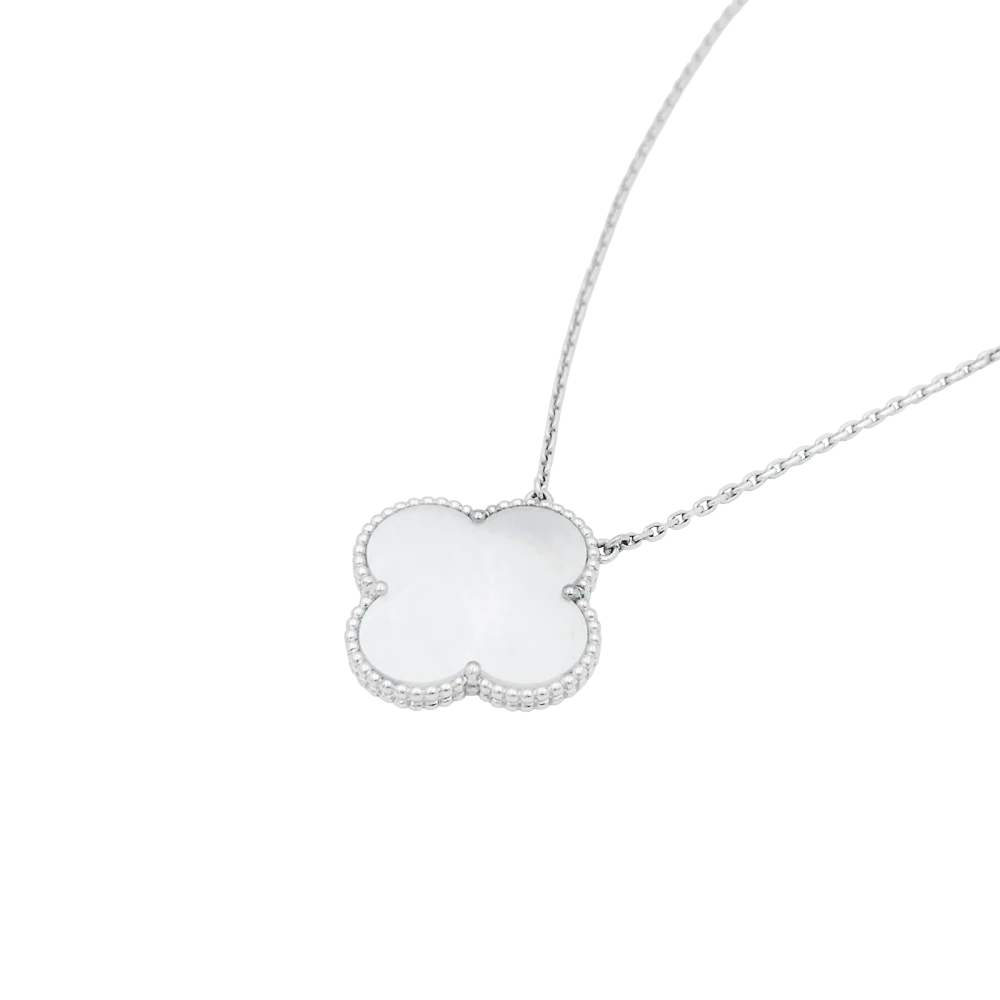 Collier Van Cleef & Arpels, "Magic Alhambra", or blanc, nacre. - Image 4
