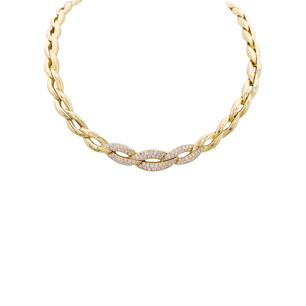 Collier Van Cleef & Arpels, or jaune, diamants. - Image 2