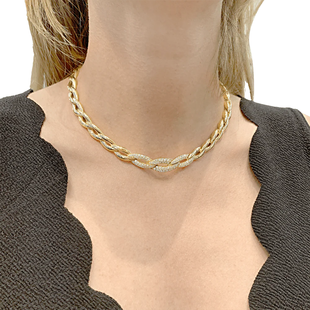 Collier Van Cleef & Arpels, or jaune, diamants. - Image 6