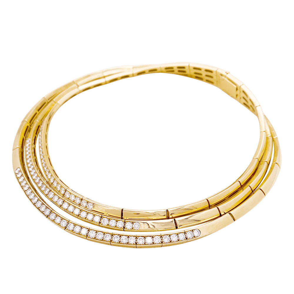 Collier Van Cleef & Arpels, or jaune et diamants. - Image 3