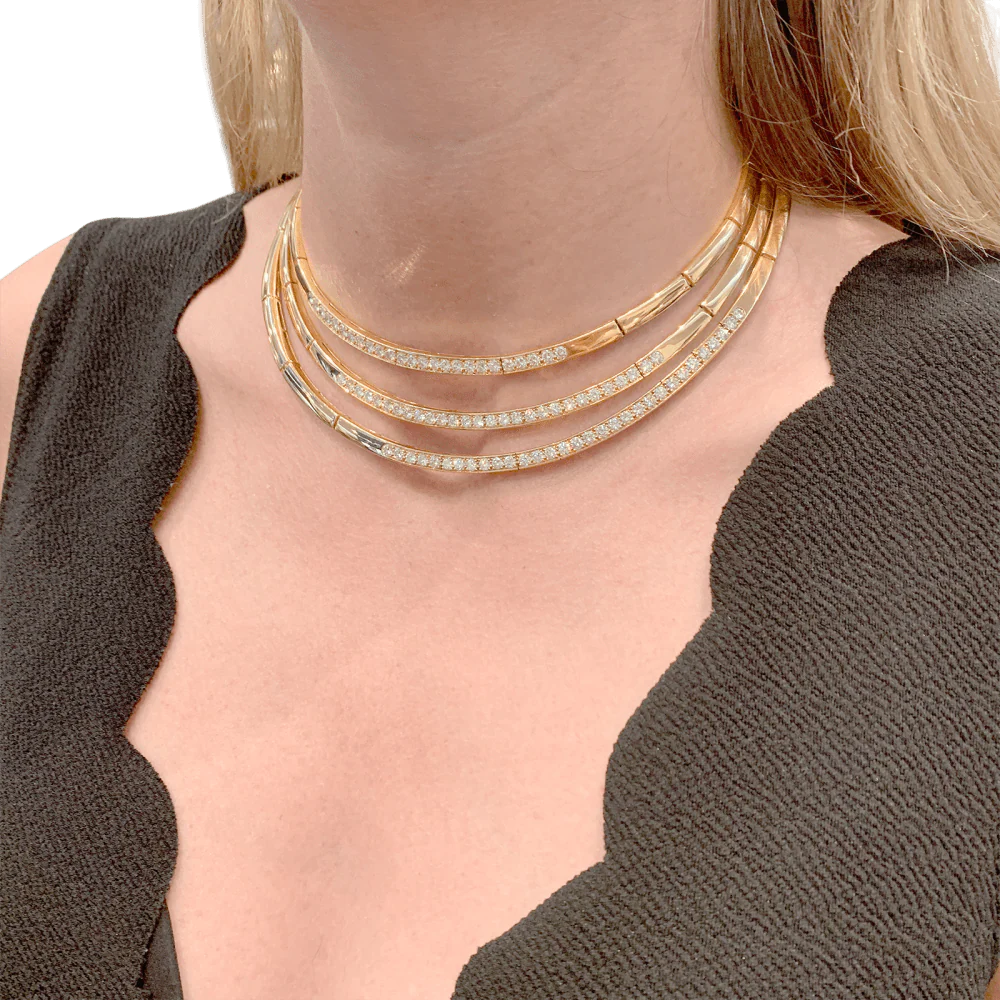 Collier Van Cleef & Arpels, or jaune et diamants. - Image 7