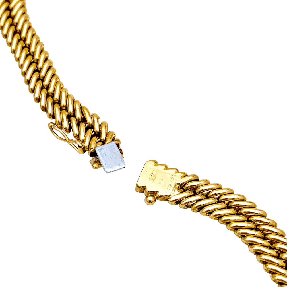 Collier Van Cleef & Arpels, or jaune, saphir, diamants. - Image 5