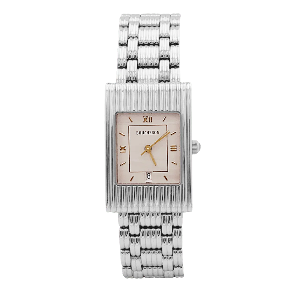 Montre Boucheron, "Reflet", acier.