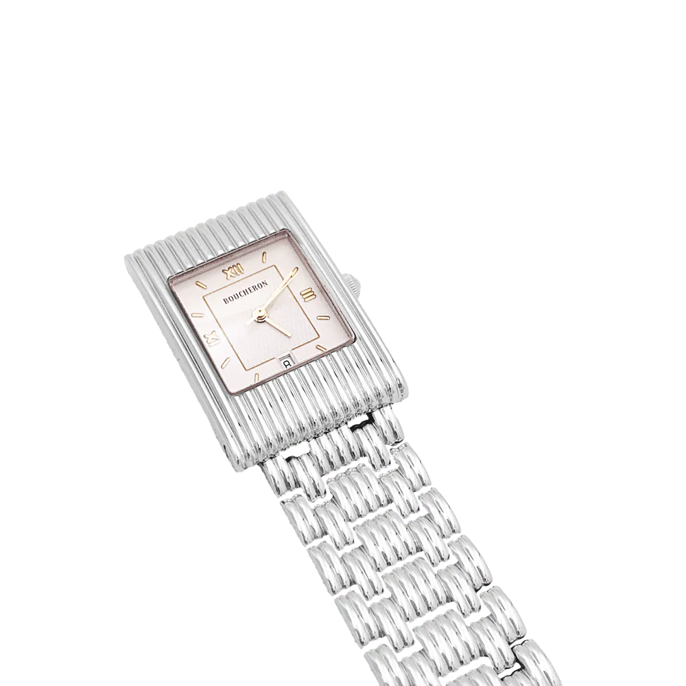 Montre Boucheron, "Reflet", acier. - Image 3