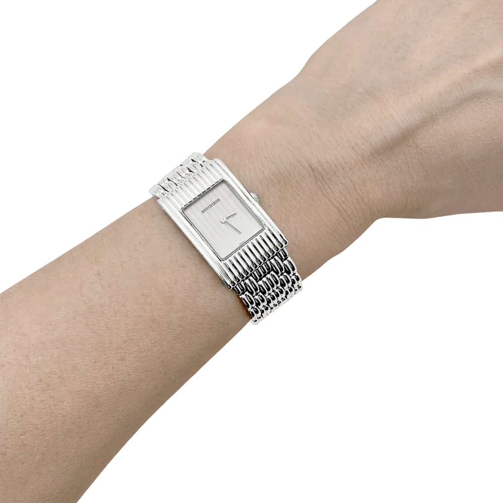 Montre Boucheron, "Reflet", acier. - Image 5