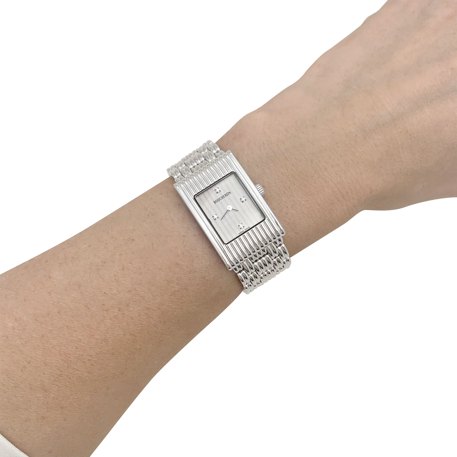 Montre Boucheron, "Reflet", acier. - Image 5