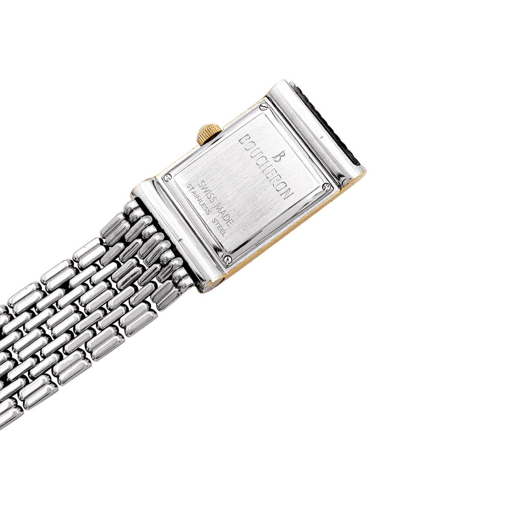 Montre Boucheron, "Reflet", acier et or jaune. - Image 5