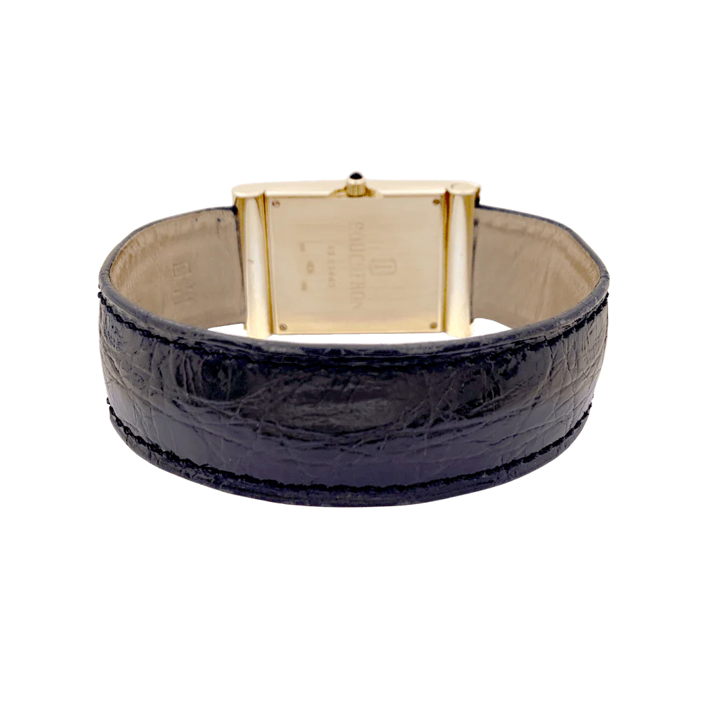 Montre Boucheron, "Reflet", or jaune, cuir. - Image 7