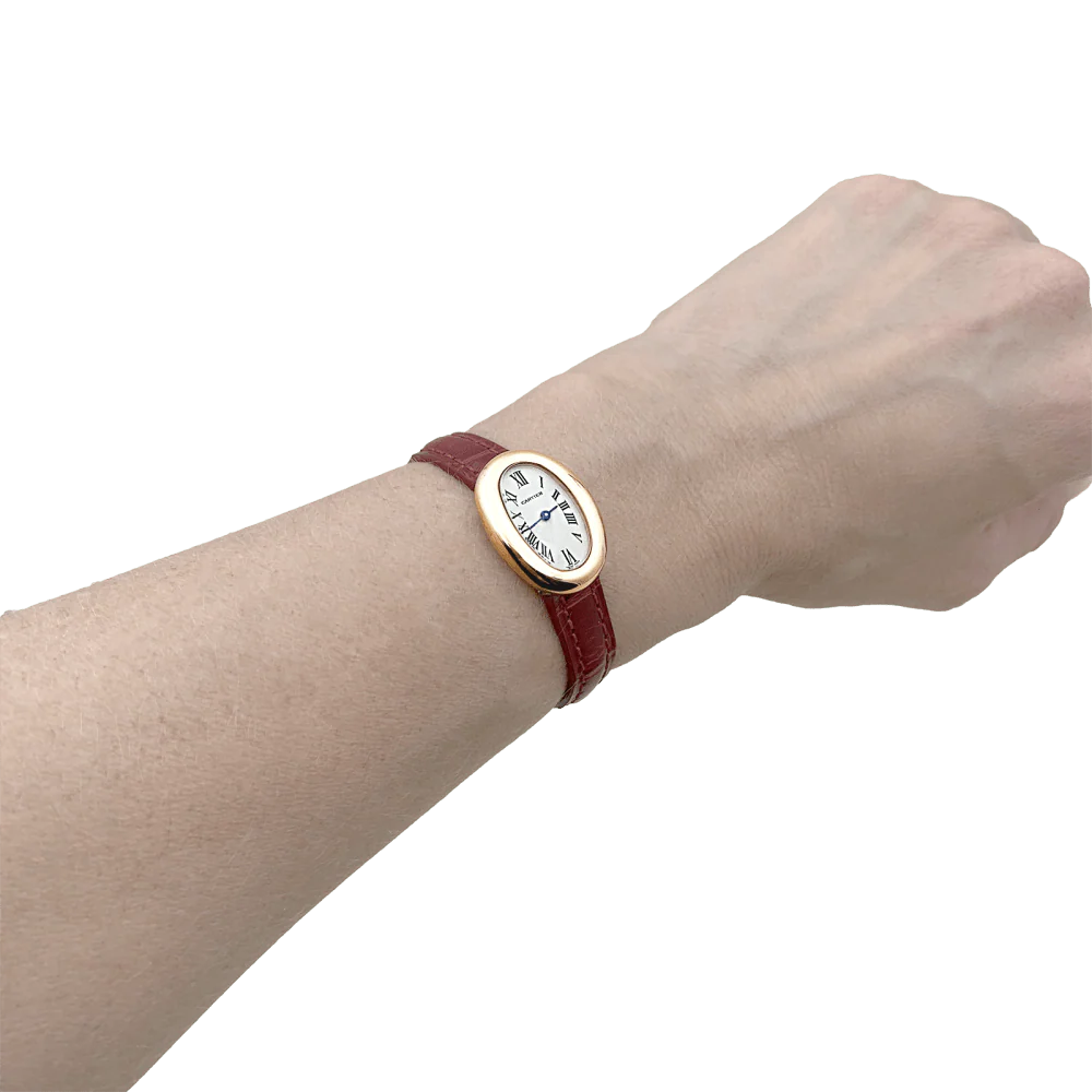 Montre Cartier, "Mini Baignoire", or jaune. - Image 6