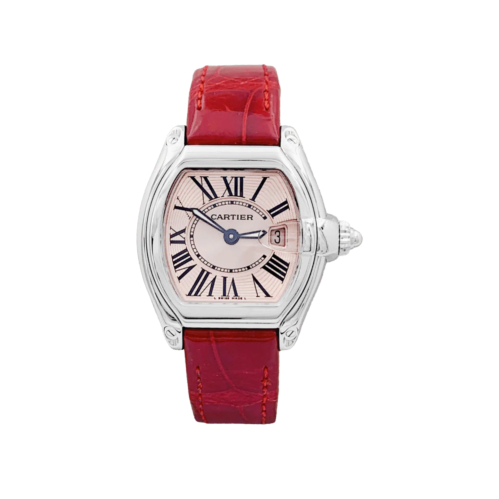 Montre Cartier, "Roadster", acier. - Image 4