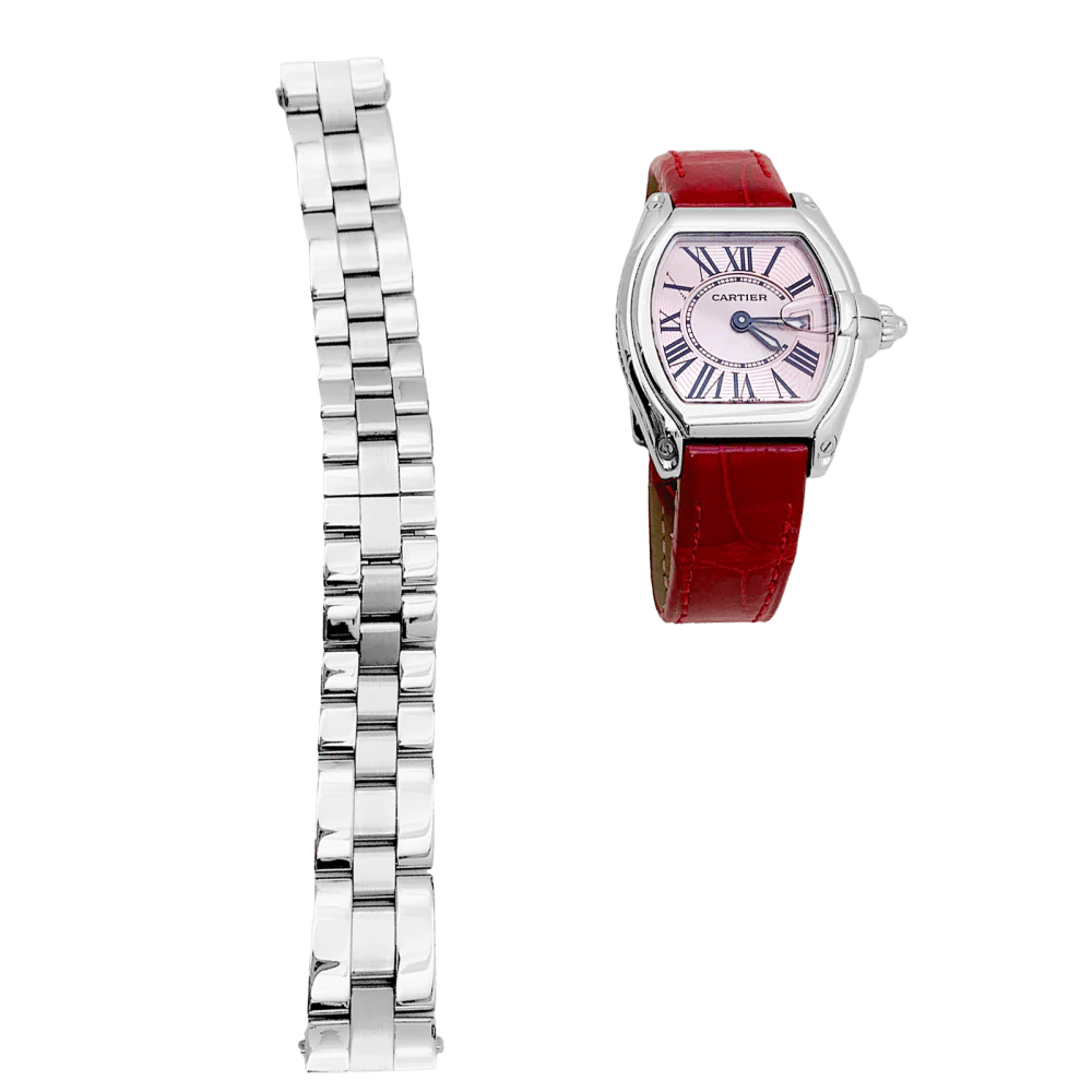 Montre Cartier, "Roadster", acier. - Image 6