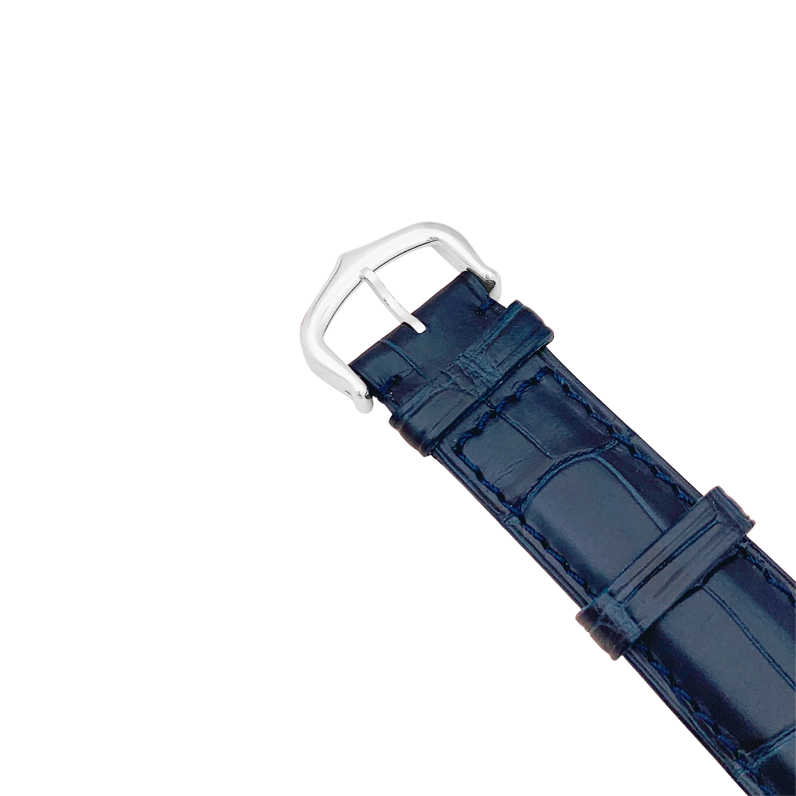 Montre Cartier, "Tank Basculante", acier, cuir. - Image 5