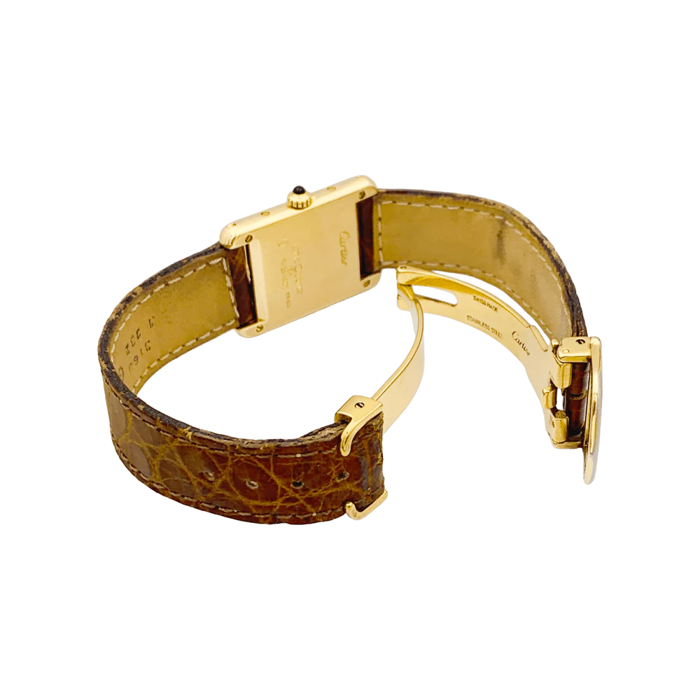 Montre Cartier "Tank Louis Cartier" en or jaune. - Image 5