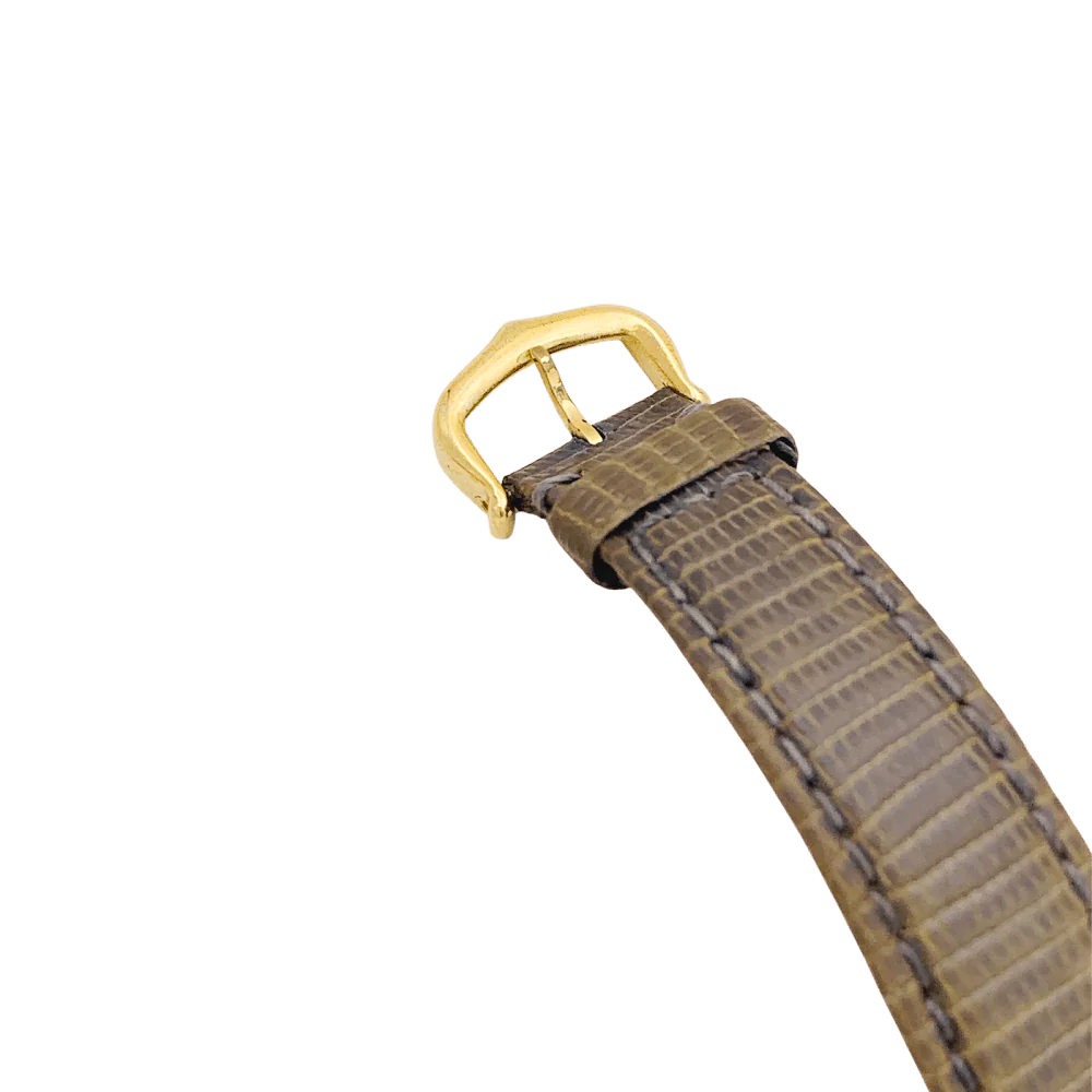 Montre Cartier, "Tank Must" argent plaqué or, cuir. - Image 6