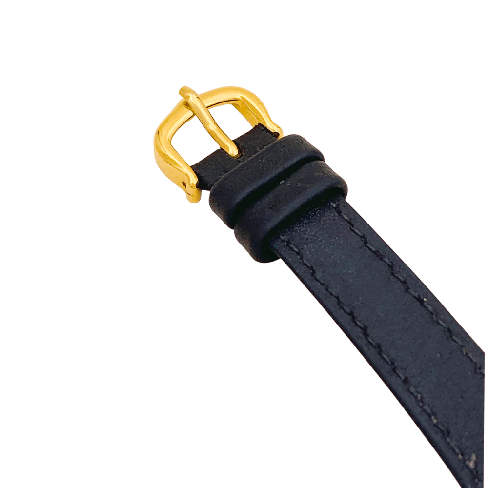 Montre Cartier, "Tank Must", argent plaqué or, cuir. - Image 4