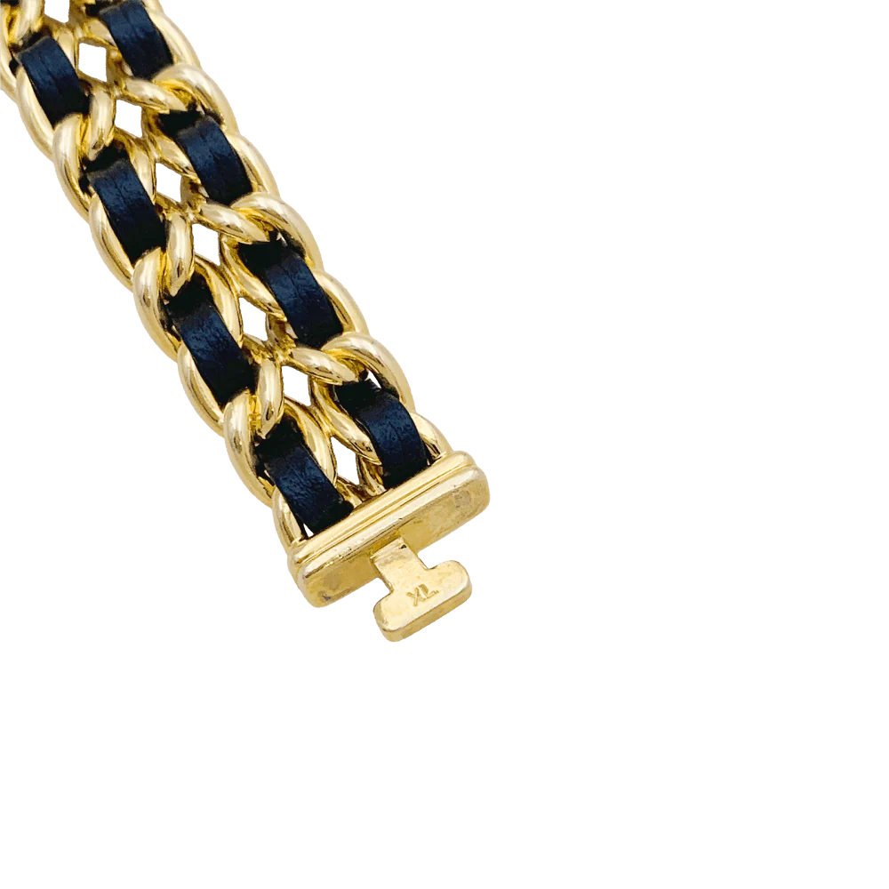 Montre Chanel, "Première", plaqué or, cuir. - Image 5