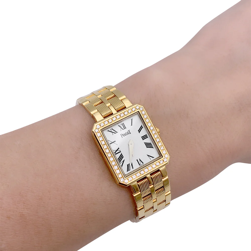Montre Piaget or jaune et diamants Protocole d'occasion - Image 7