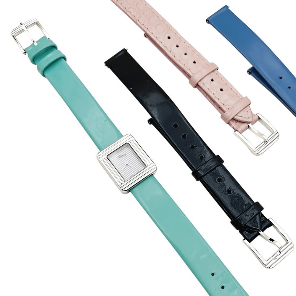 Montre Poiray, "Ma Première Mini", acier, cuir. - Image 7