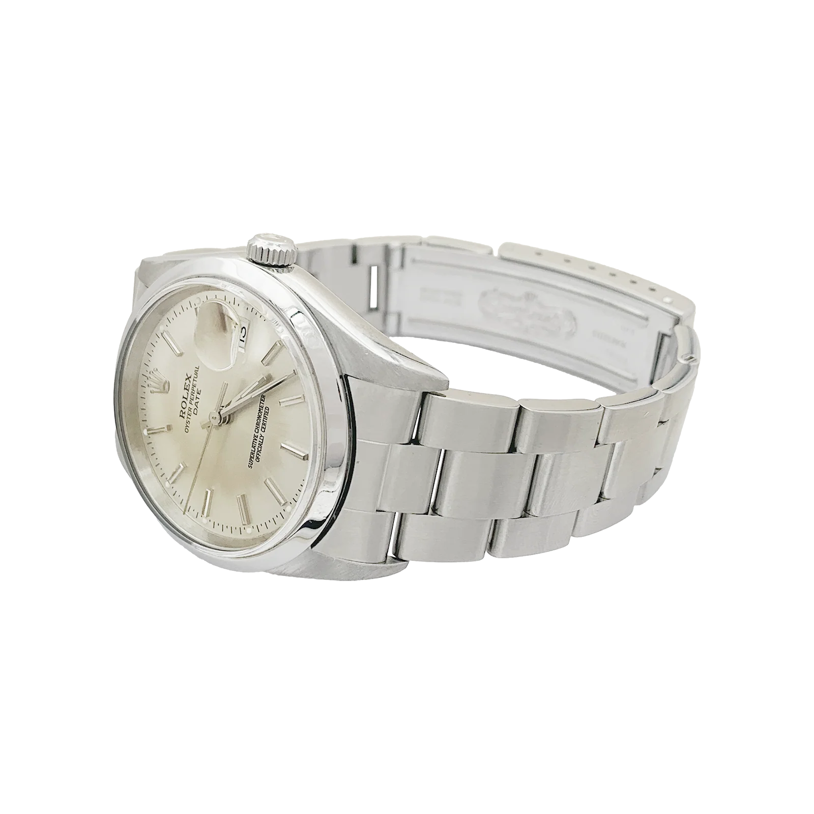 Montre Rolex, "Oyster Perpetual Date", acier. - Image 2