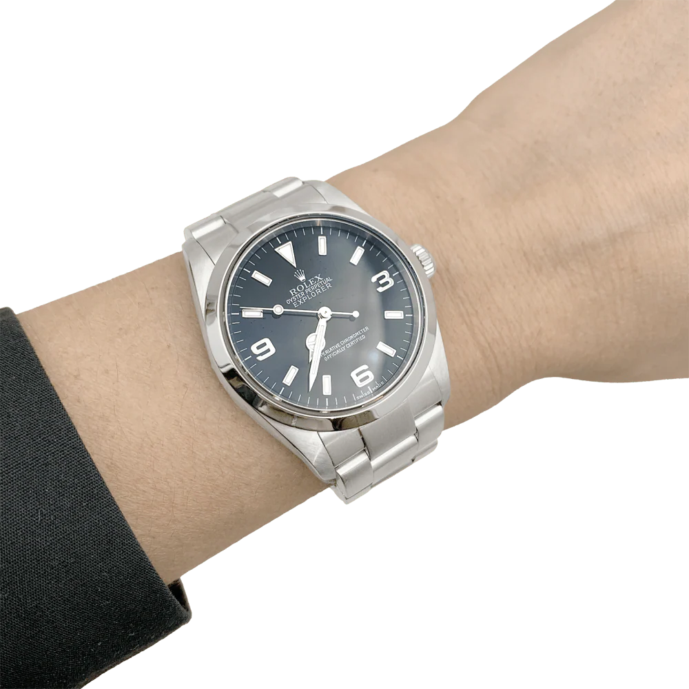 Montre Rolex "Oyster Perpetual Explorer", acier. - Image 4