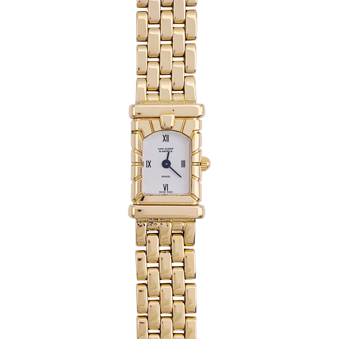 Montre Van Cleef & Arpels, "Façade", or jaune.