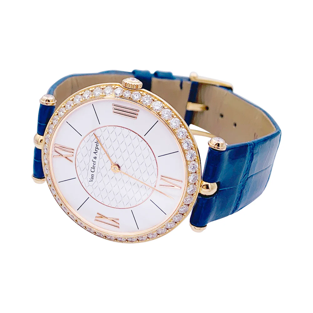 Montre Van Cleef & Arpels, "Pierre Arpels", or rose et diamants. - Image 3