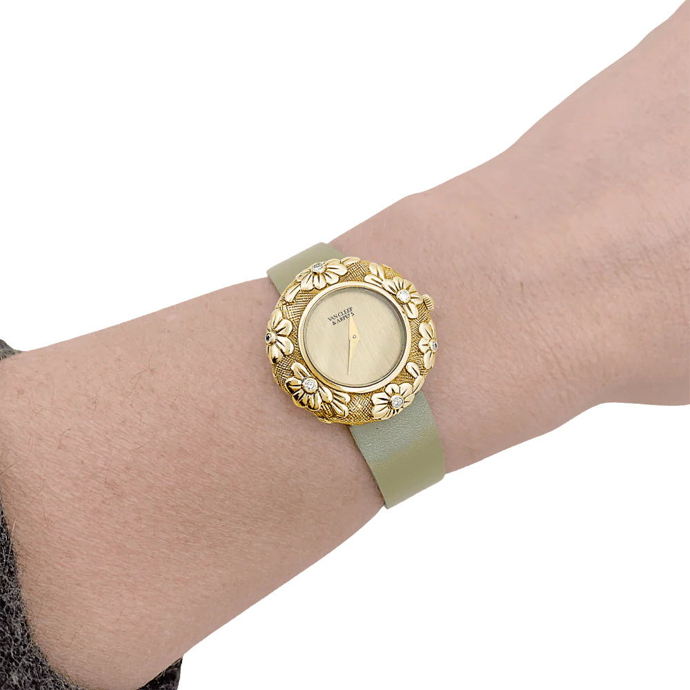 Montre Van Cleef & Arpels, "Tess", or jaune et diamants. - Image 5