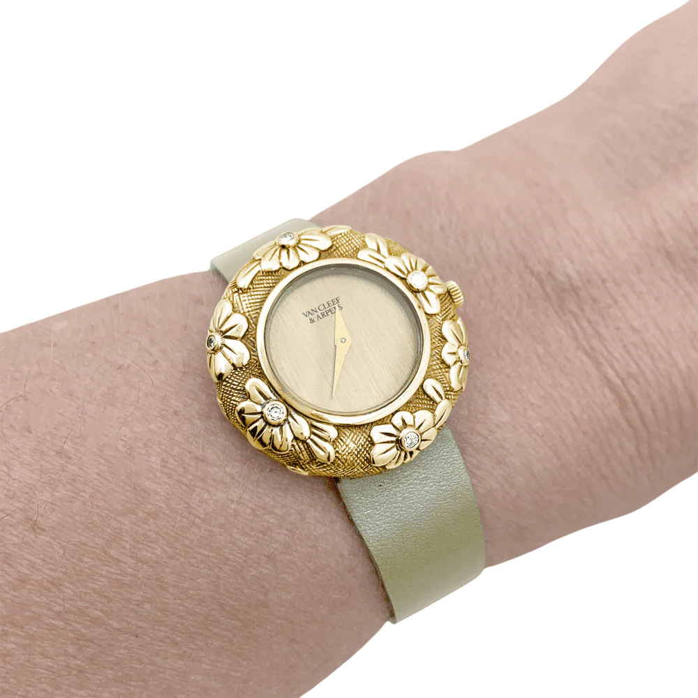 Montre Van Cleef & Arpels, "Tess", or jaune et diamants. - Image 6