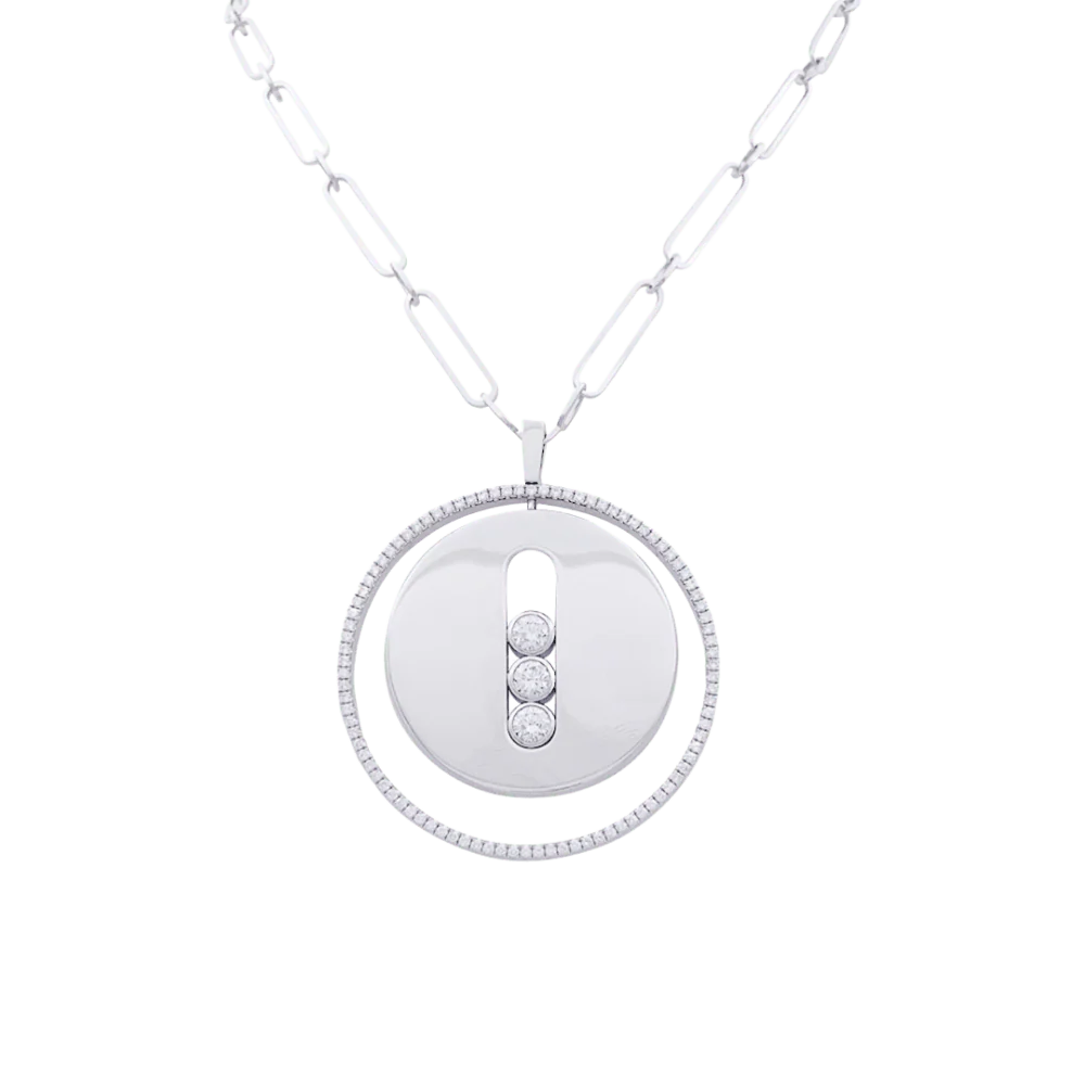 Sautoir Messika "Move Lucky" diamants et or blanc - Image 5