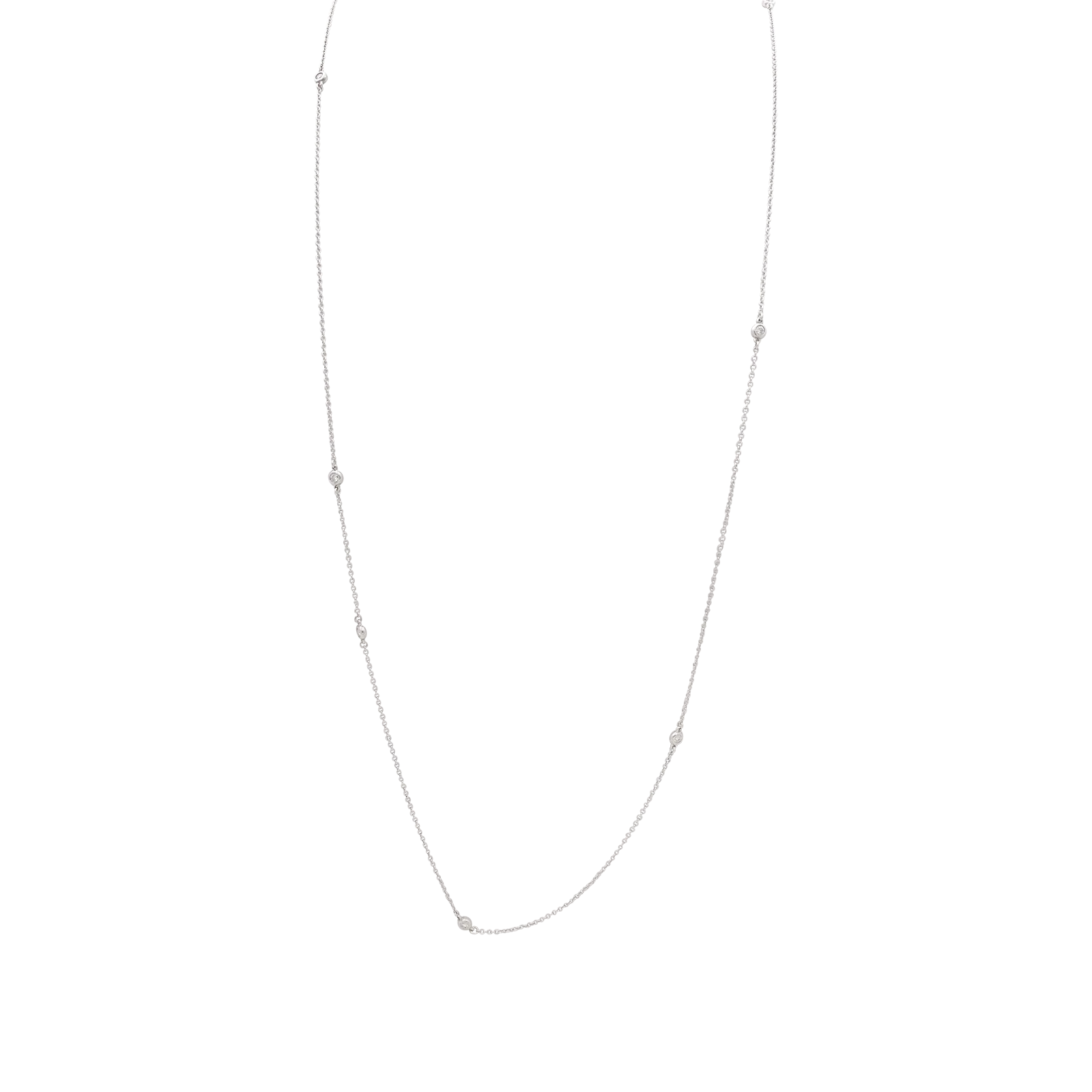 Sautoir Tiffany & Co "Diamonds by the Yard" argent, diamants. - Image 2