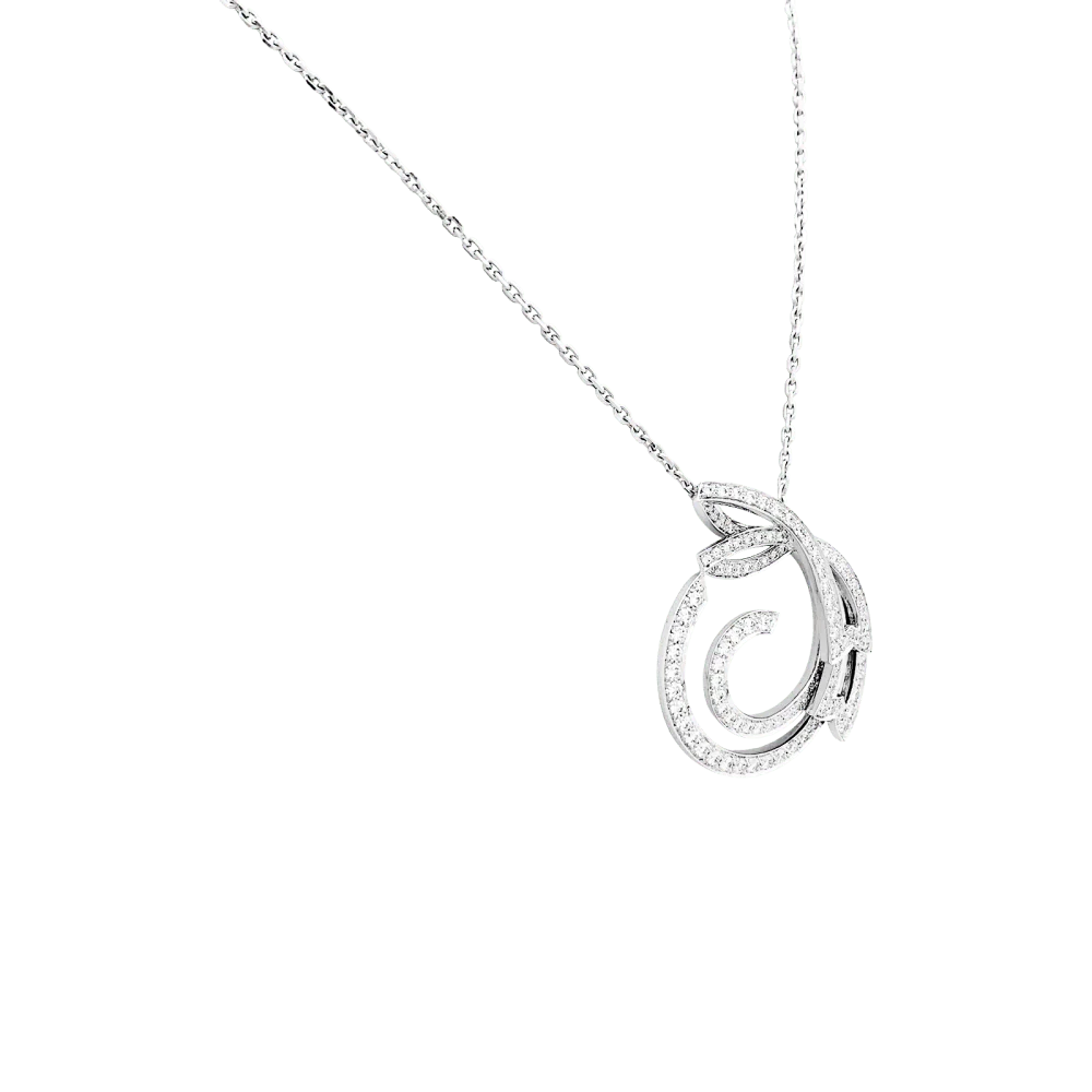 Sautoir Van Cleef & Arpels, "Contes d'Hiver", or blanc et diamants. - Image 2