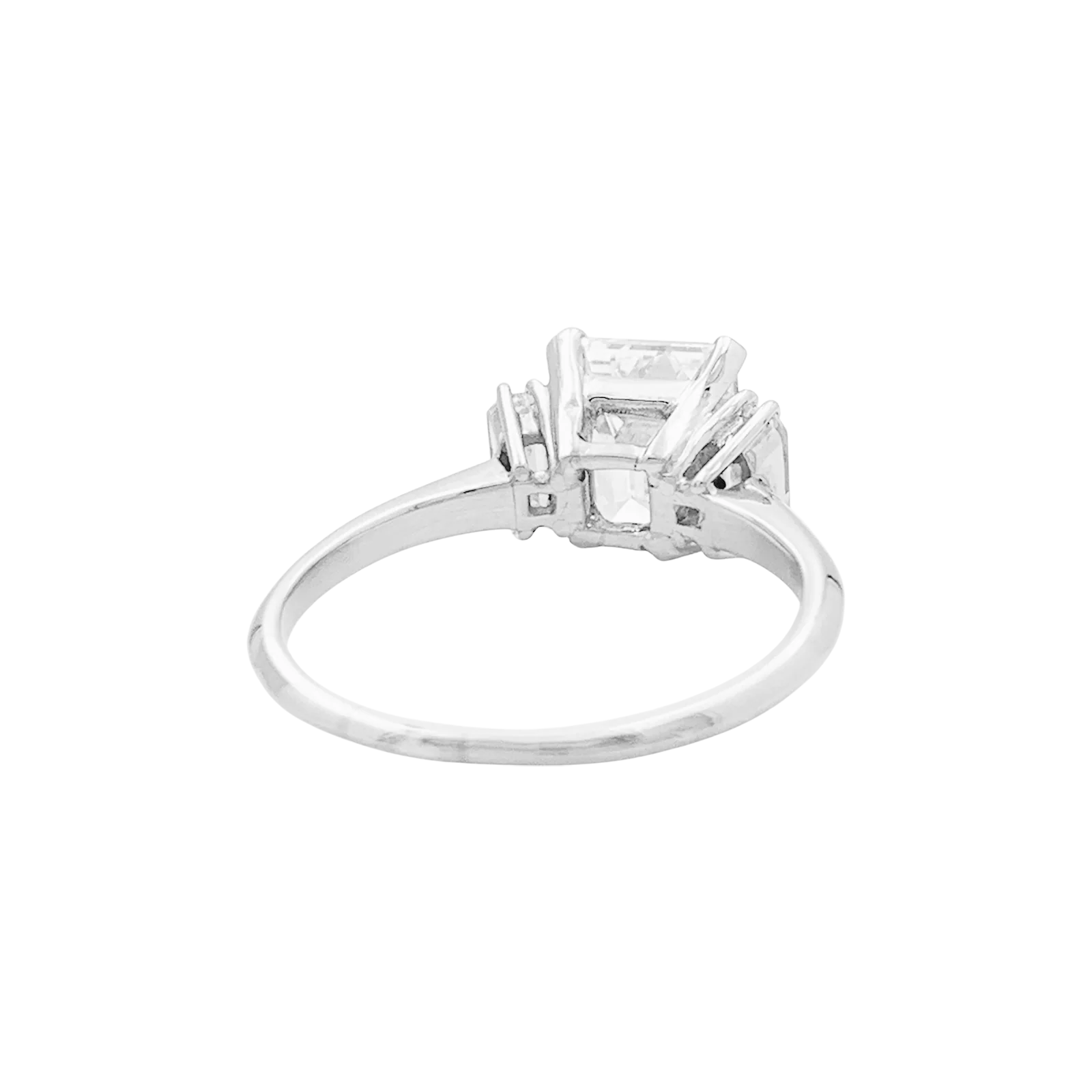 Solitaire en or blanc, diamant 1,92 cts. - Image 3
