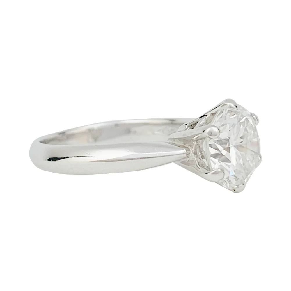 Bague diamant 2,52 carats, en or blanc. - Image 4