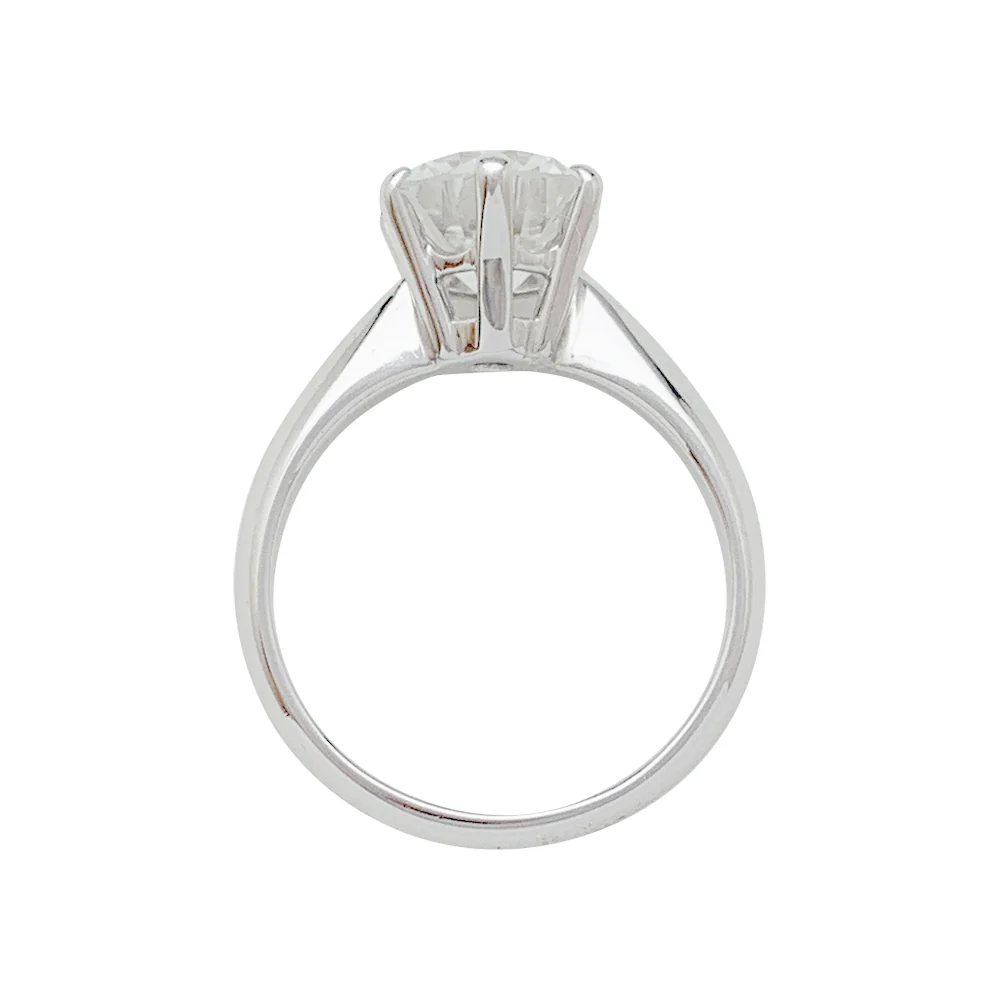 Bague diamant 2,52 carats, en or blanc. - Image 6
