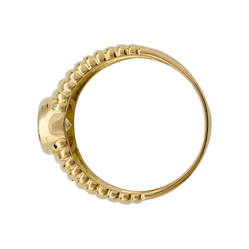 Bague diamant 1,01 carat en or jaune. - Image 6